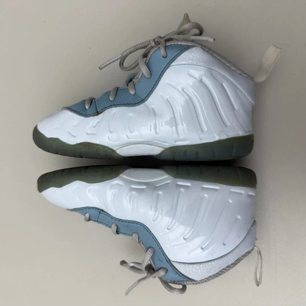 Nike Air little posite one Foamposite Pro aura worn blue Size US 9C